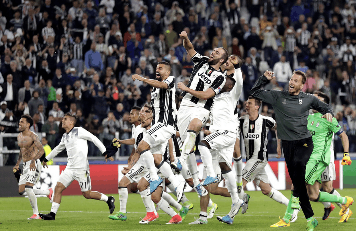 关于尤文图斯队全力争取胜利，胜出晋级半决赛的信息